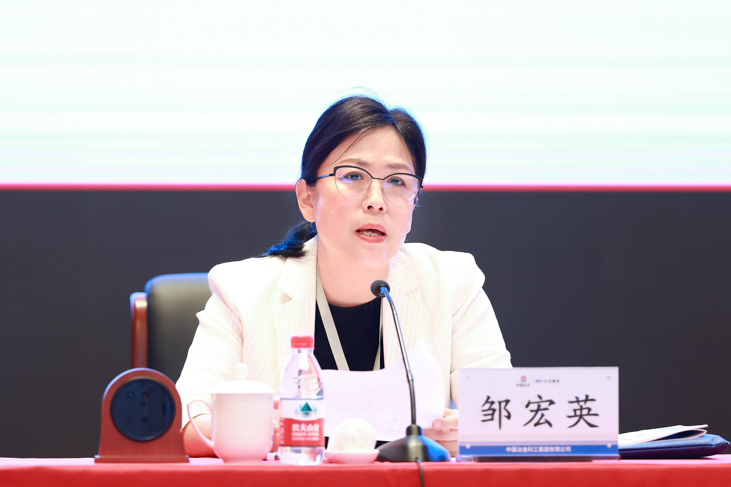 邹宏英作经济运行分析报告