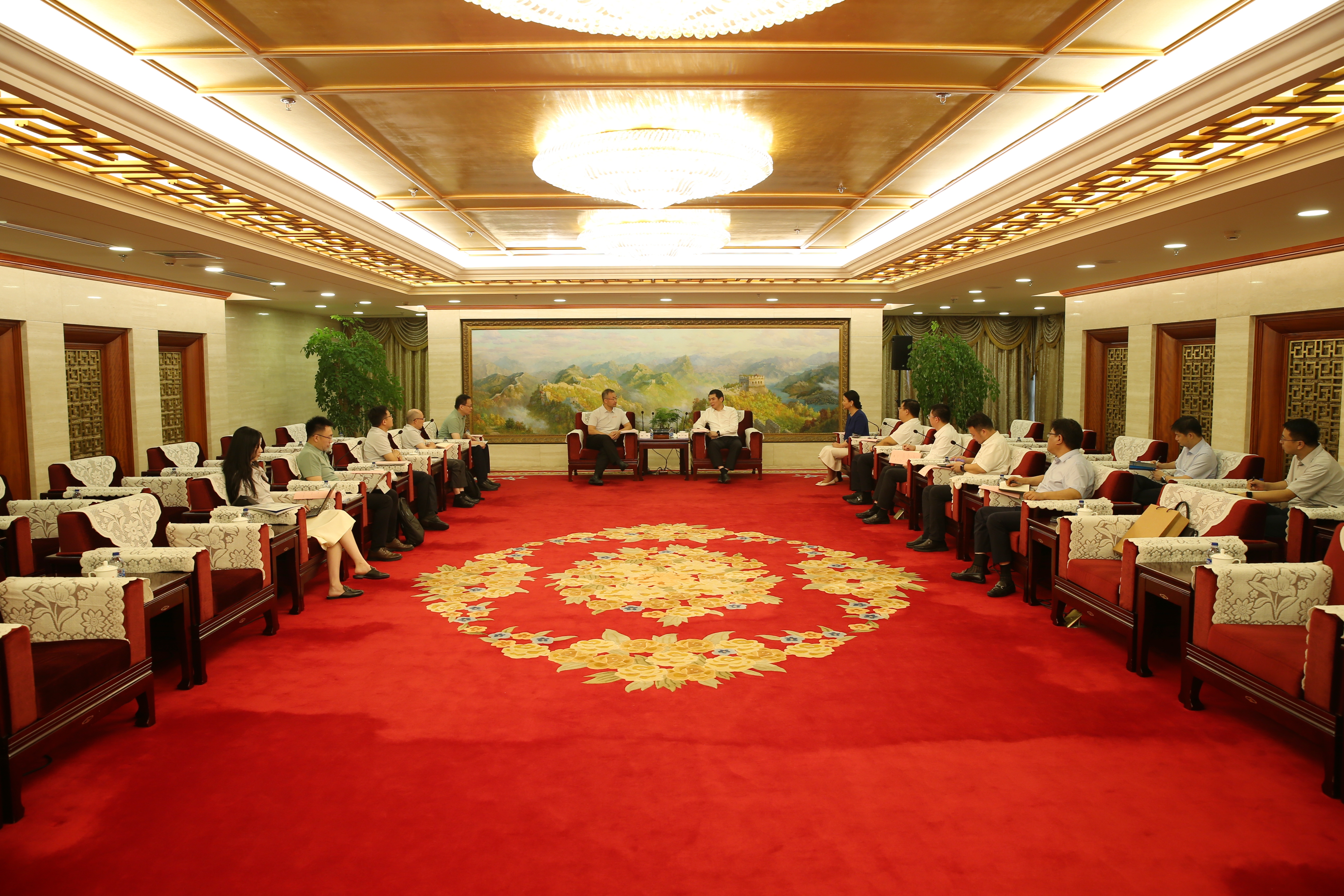 会见现场